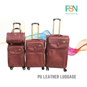 PU LEATHER TRAVEL LUGGAGE (per set of 4pcs)