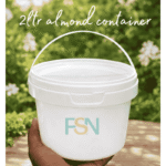 2LTR Almond White Container (per dozen )