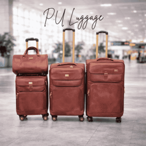 PU LEATHER TRAVEL LUGGAGE (per set of 4pcs)