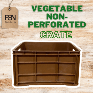 Vegetable Non-Perforated Crate (MOQ-12pcs)