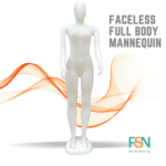 Faceless Full Body Mannequin – White (per Piece)