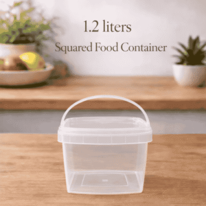 1.2 litre squared container for kitchen storage