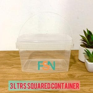 3LTRS Squared Container(per dozen)