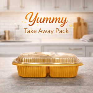 Yummy Food Takeaway (Disposable Plate - 100pcs)