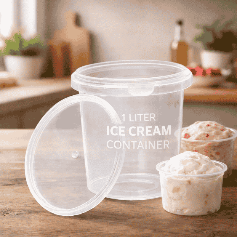 1LTR Ice Cream Container