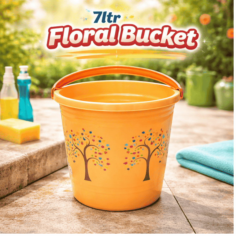 7LTR Floral Bucket (dozen)
