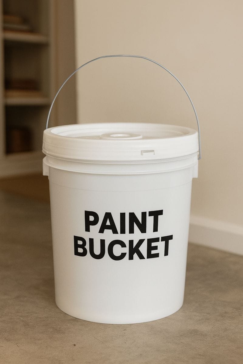 Durable 20 liter paint bucket made of plastic
