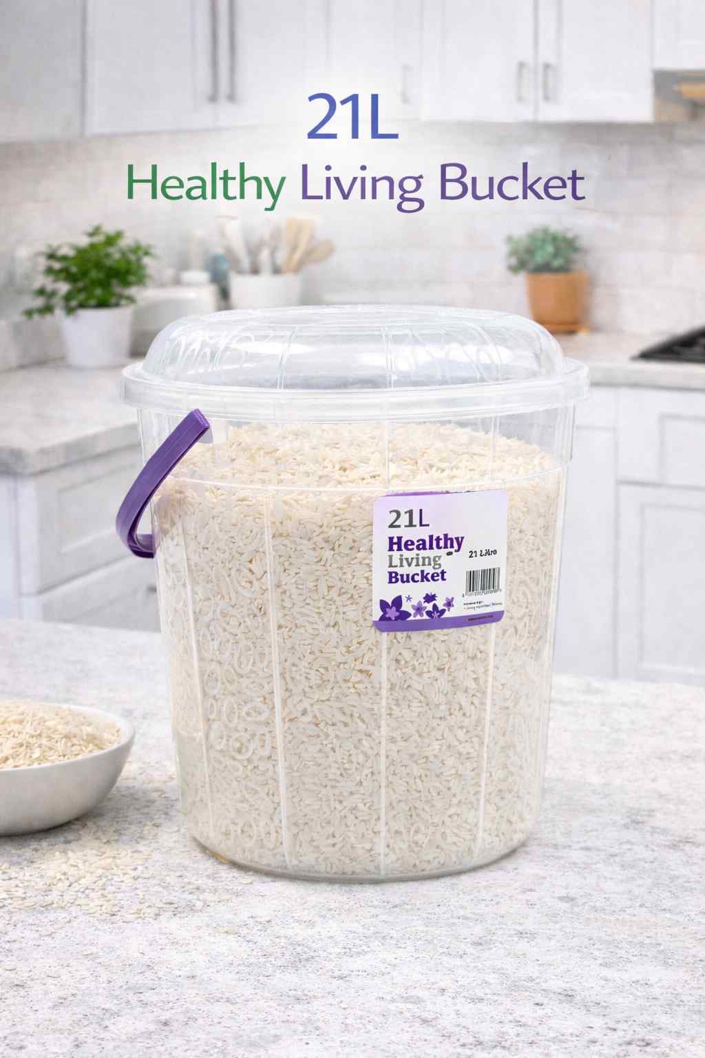 21 litres bucket for food storage and house hold use