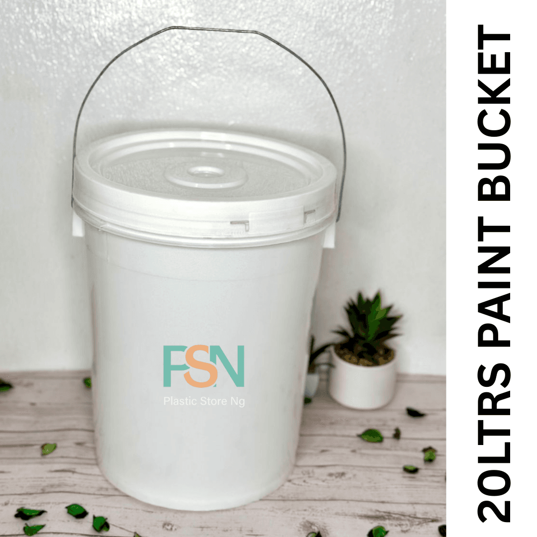20 liter paint bucket white plastic for paint storage