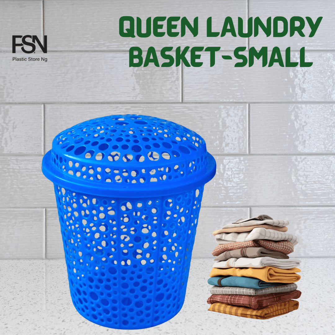 Queen laundry basket small size plastic laundry basket
