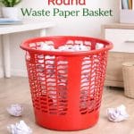 Round Waste Paper Basket – big (12pcs)