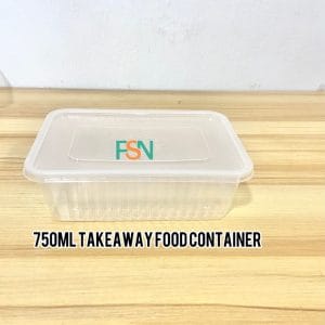750ml easy takeaway container for food packaging