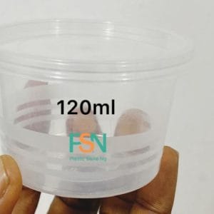 120ml takeaway container used for groundnuts and condiments