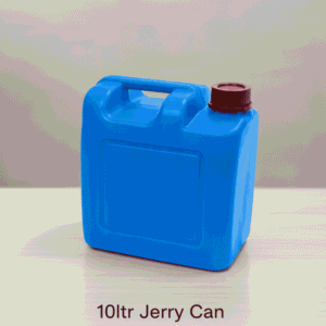 10L heavy duty blue plastic jerry can with red leak-proof cap