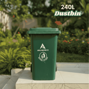 240L heavy-duty manual waste bin without pedal for Nigerian homes and offices.