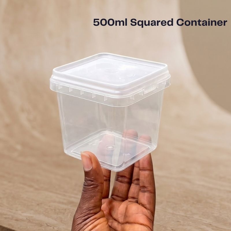 500ml Squared Container (per bag-100pcs)